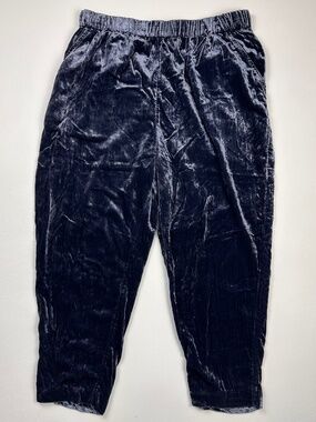 ETT:TWA ANTHROPOLOGIE BLUE NAVY VELVET PANT